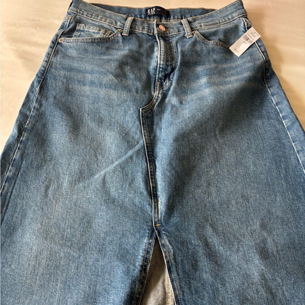 GAP Blue Denim Maxi Skirt - Picture 2 of 5